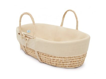 AHOJBABY Poťah do Mojžišovho košíka pre bábätko Caffe Latte Organická bavlna
