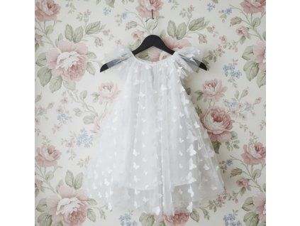 Dolly BUTTERFLY šaty white FAIRY