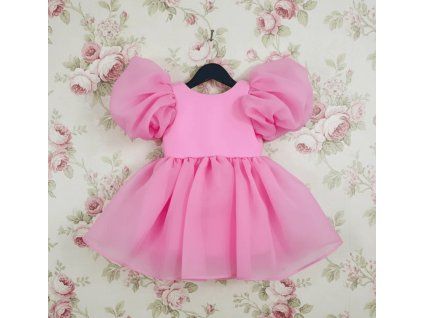 DOLLY PUFF LOVE šaty sugar pink