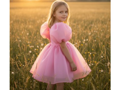 DOLLY PUFF LOVE šaty sugar pink