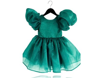 DOLLY PUFF LOVE šaty emerald CHRISTMAS