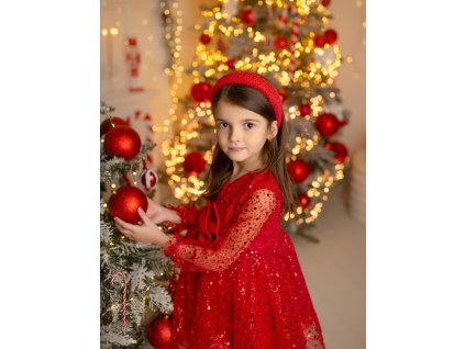 CHRISTMAS Luxury šaty LILI RED
