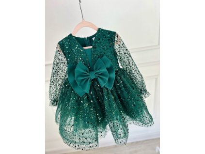 CHRISTMAS Luxury šaty LILI SMARAGD