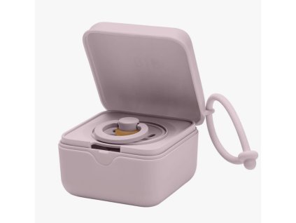 BIBS box – 1x box krabička púzdro obal na cumlík, 0m+ „DUSKY LILAC“ (fialová)