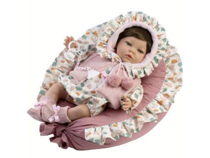 realisticke miminko s mekkym telem 45cm de cuna laura v hnizdecku