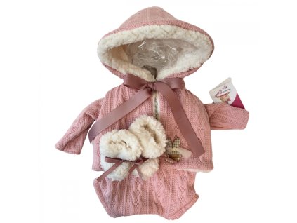 obleceni pro panenku o velikosti 45cm de cuna light pink set
