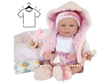 obleceni pro panenku o velikosti 45cm de cuna warm pink set (1)