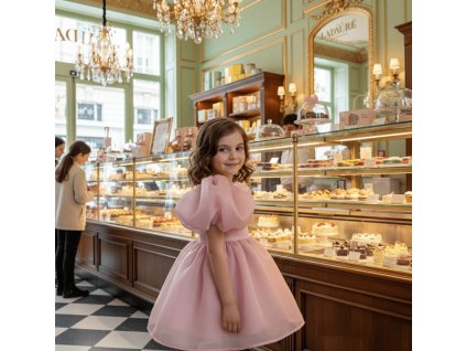 DOLLY PUFF LOVE šaty dusty pink