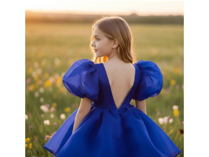 DOLLY PUFF LOVE šaty royal blue