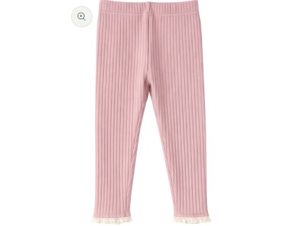 Rebrované legíny - ružové