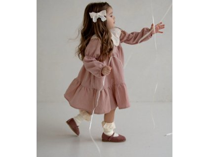 Šaty MIME ružový mušelín