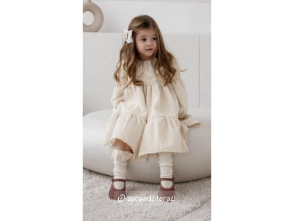 Šaty MIME krémový mušelín