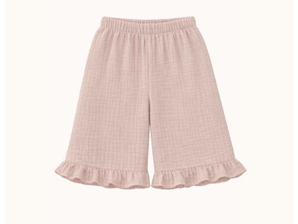 BASIC SPRING mušelínové nohavice pink