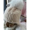 Zimná čiapka s prírodnou kožušinkou 2farby