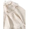 CHRISTMAS vyšívané krémové šaty s golierom
