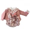 obleceni pro panenku o velikosti 45cm de cuna flower set