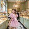 DOLLY PUFF LOVE šaty dusty pink