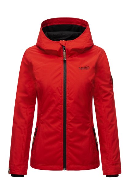 Marikoo Brombeere dámská přechodová bunda s kapucí - RED