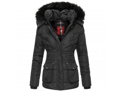 Dámská zimní bunda s kapucí Vanilla Marikoo - BLACK