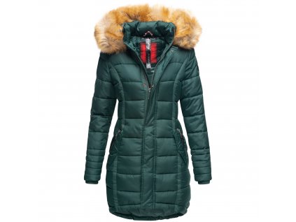 Dámská zimní bunda dlouhá Papaya Navaho - FOREST GREEN