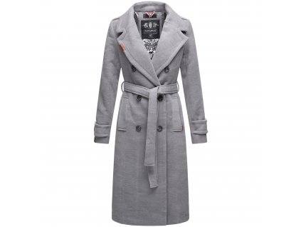 Dámský zimní kabát dlouhý Arnaa Navahoo - LIGHT GREY