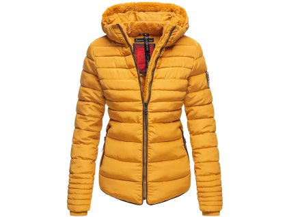 Dámská zimní bunda s kožíškem Amber Marikoo 2019 - YELLOW