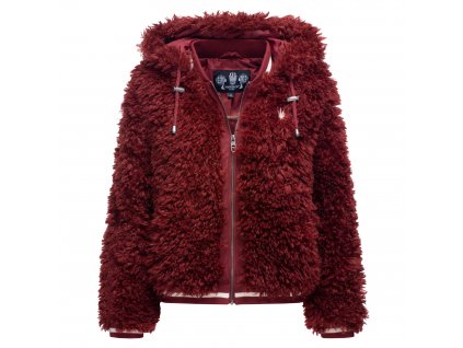 Dámská zimní chlupatá bunda Puderzuckerwolkchen Marikoo - BORDEAUX