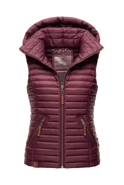 Dámská vesta s kapucí Shadaa Navahoo - BORDEAUX