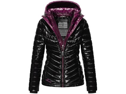 Dámská zimní bunda Lenjaa Marikoo - BLACK/AUBERGINE