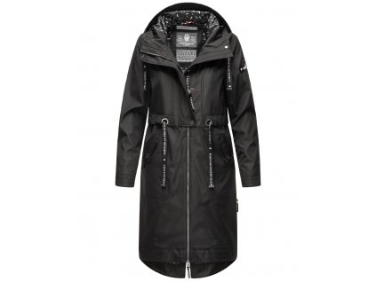 Dámský kabát s kapucí Josinaa Navahoo - BLACK