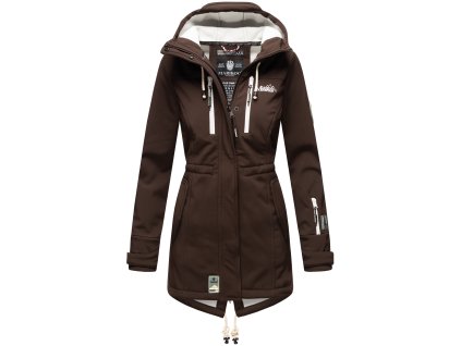 Dámská zimní bunda Zimtzicke softshell 7000 dry-tech Marikoo - CHOCOLATE