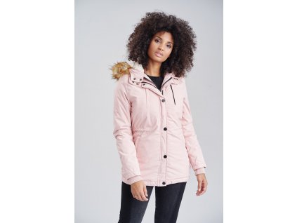Dámská zimní bunda s kožíškem AKIRA Marikoo - PINK výprodej
