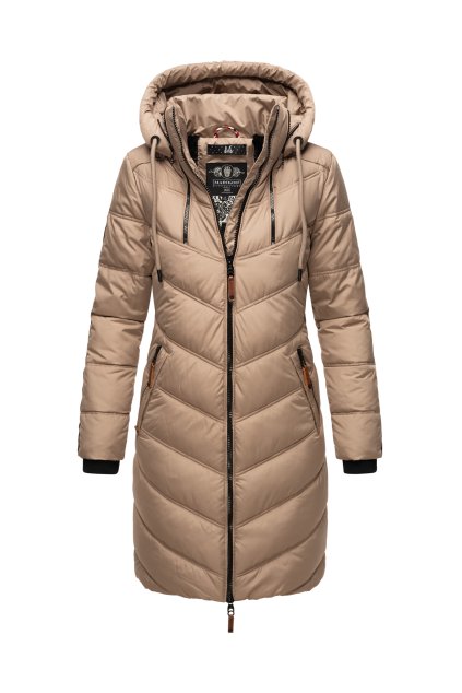 Dámská zimní dlouhá bunda Armasa Marikoo - Taupe šedá (TAUPE GREY)