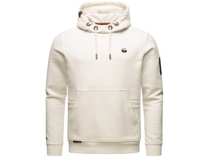 Pánská mikina s kapucí Ty Trey Stone Harbour - WOOL WHITE