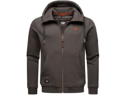 Pánská mikina s kapucí Jacobi Jamie Stone Harbour - DARK GREY