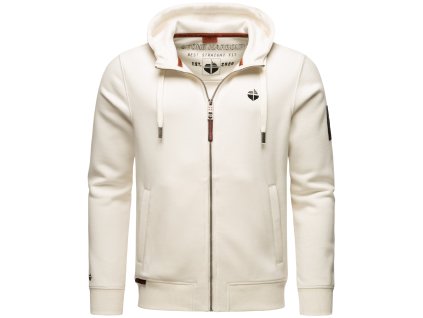 Pánská mikina s kapucí Billie Joy Stone Harbour - WOOL WHITE