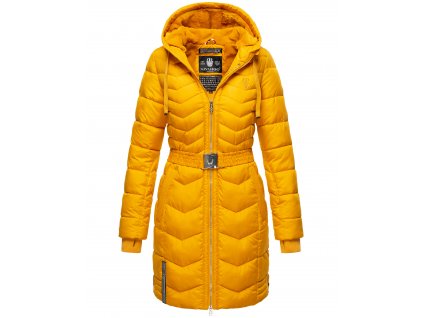Dámský zimní prošívaný kabát Alpenveilchen Navahoo - YELLOW
