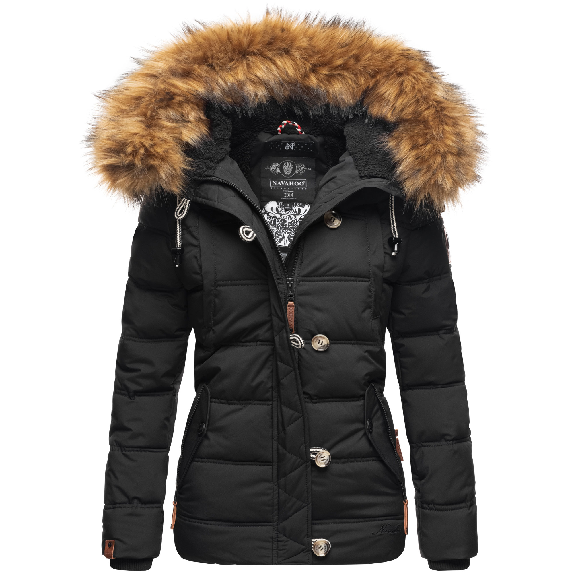 Dámská zimní bunda Zoja Navahoo - BLACK Velikost: XL