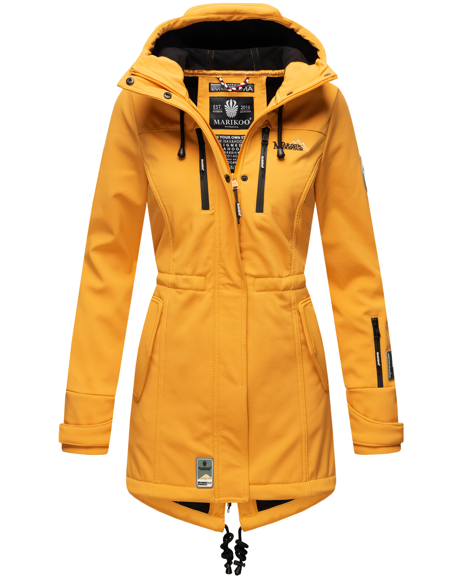 Dámská zimní bunda Zimtzicke softshell 7000 dry-tech Marikoo - AMBER YELLOW Velikost: XXL