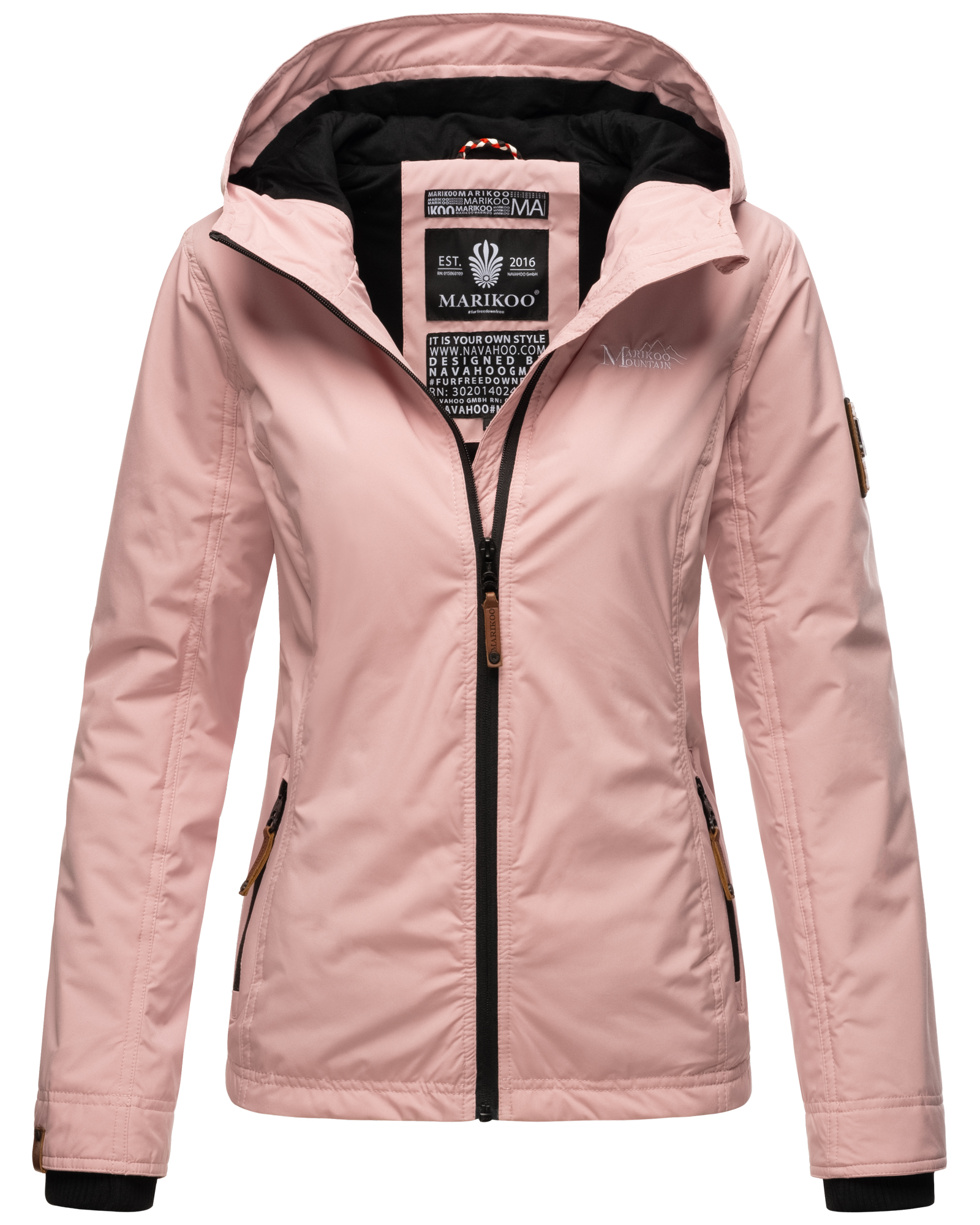 Dámská outdoorová bunda s kapucí Brombeere Marikoo - POWDER ROSE Velikost: XS