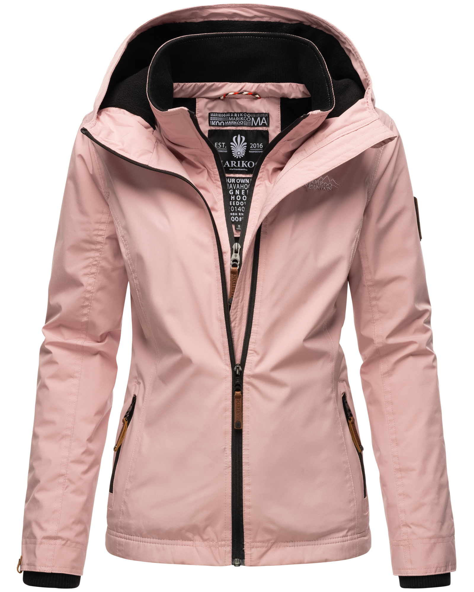 Dámská outdoorová bunda s kapucí Erdbeere Marikoo - POWDER ROSE Velikost: XXL