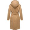 Dámský přechodový kabát s kapucí Marikoo Kailii – CAMEL