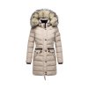 Dámská zimní dlouhá bunda Navahoo Paula - LIGHT TAUPE