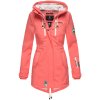 Dámská dlouhá softshellová bunda Marikoo Zimtzicke - CORAL