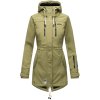 Dámská dlouhá softshellová bunda Marikoo Zimtzicke - OLIVE