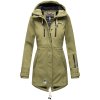 Dámská dlouhá softshellová bunda Marikoo Zimtzicke - OLIVE