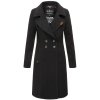 Dámský zimní kabát Wooly Navahoo - Černá (BLACK)