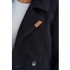 Dámský zimní kabát Wooly Navahoo - Černá (BLACK)