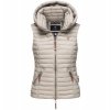Dámská vesta s kapucí Shadaa Navahoo - LIGHT GREY