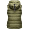Dámská vesta s kapucí Taisaa Marikoo - OLIVE